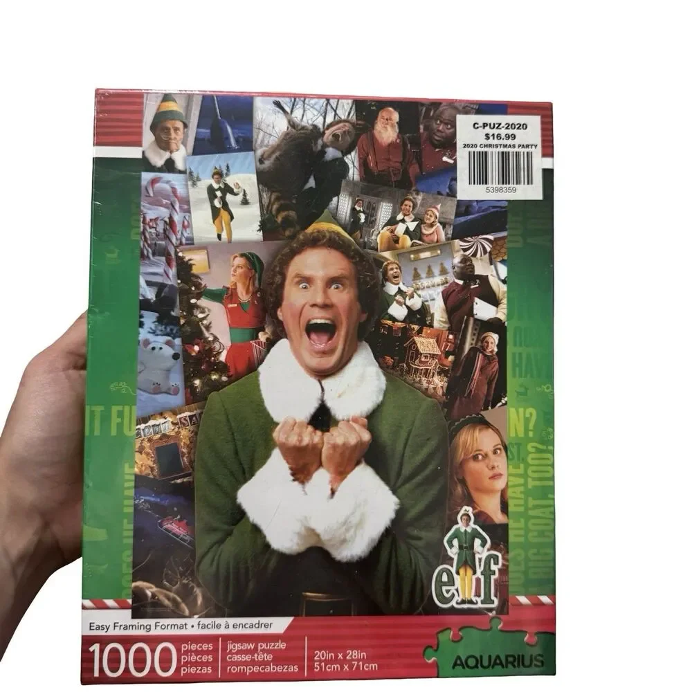 BUDDY THE ELF Christmas Puzzle Movie Elf 1000 Pc Aquarius 20